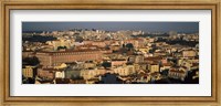 Framed Alfama skyline, Lisbon, Portugal