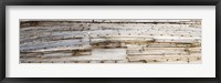 Framed Details of an old whaling boat hull, Spitsbergen, Svalbard Islands, Norway