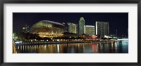 Framed Esplanade Theater, The Singapore Flyer, Singapore River, Singapore