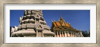 Framed Pagoda near a palace, Silver Pagoda, Royal Palace, Phnom Penh, Cambodia