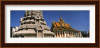 Framed Pagoda near a palace, Silver Pagoda, Royal Palace, Phnom Penh, Cambodia