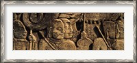 Framed Sculptures in a temple, Bayon Temple, Angkor, Cambodia