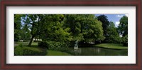 Framed Trees in a park, Queen Astrid Park, Bruges, West Flanders, Belgium