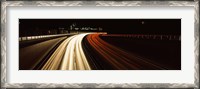 Framed Traffic on a road at evening, Highway B14, Stuttgart, Baden-Wurttemberg, Germany