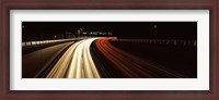 Framed Traffic on a road at evening, Highway B14, Stuttgart, Baden-Wurttemberg, Germany