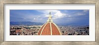 Framed High section view of a church, Duomo Santa Maria Del Fiore, Florence, Tuscany, Italy