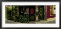 Framed Street corner, Patershol, Ghent, East Flanders, Flemish Region, Belgium
