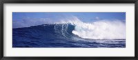 Framed Rough waves in the sea, Tahiti, French Polynesia