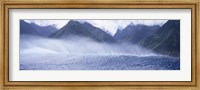 Framed Rolling waves and mountains, Tahiti, French Polynesia