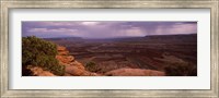 Framed Clouds over an arid landscape, Canyonlands National Park, San Juan County, Utah
