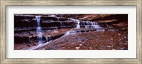 Framed Stream flowing through rocks, North Creek, Utah