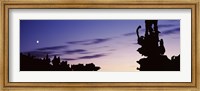Framed Silhouette of Teapot Rock, Fantasy Canyon, Uintah County, Utah