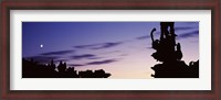 Framed Silhouette of Teapot Rock, Fantasy Canyon, Uintah County, Utah