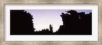 Framed Silhouette of rock formations, Teapot Rock, Fantasy Canyon, Uintah County, Utah
