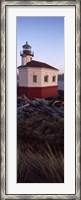 Framed Lighthouse at the coast, Coquille River Lighthouse, Bandon, Coos County, Oregon, USA