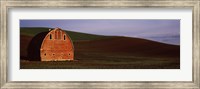 Framed Red Barn in a Field, Palouse, Washington State