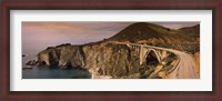 Framed Bridge on a hill, Bixby Bridge, Big Sur, California, USA