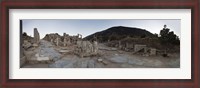 Framed Ruins of a temple, Temple of Domitian, Curetes Way, Ephesus, Turkey