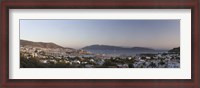 Framed High angle view of a town, The Castle of San Pedro, Bodrum, Aegean Sea, Turkey