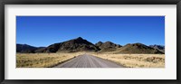 Framed Desert road from Aus to Sossusvlei, Namibia
