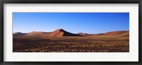 Framed Sand dunes in a desert, Sossusvlei, Namib Desert, Namibia