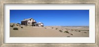 Framed Abandoned house in a mining town, Kolmanskop, Namib desert, Karas Region, Namibia