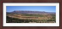 Framed Road from Cape Town to Namibia near Vredendal, Western Cape Province, South Africa