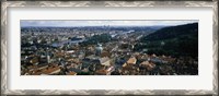 Framed Aerial view of Prague, Czech Republic