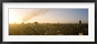 Framed Old Havana, Cuba with Smokestack