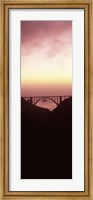 Framed Silhouette of Bixby Bridge, Big Sur, California (vertical)