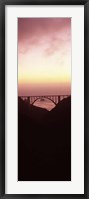 Framed Silhouette of Bixby Bridge, Big Sur, California (vertical)