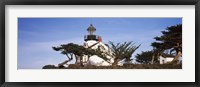 Framed Low angle view of a lighthouse, Point Pinos Lighthouse, Pacific Grove, California