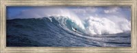 Framed Surfer in the sea, Maui, Hawaii