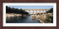 Framed Pont Du Gard, Nimes, Gard, France