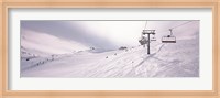 Framed Ski lifts in a ski resort, Kitzbuhel Alps, Wildschonau, Kufstein, Tyrol, Austria