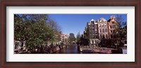 Framed Buildings in a city, Amsterdam, North Holland, Netherlands