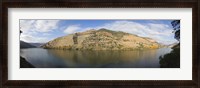 Framed Vineyards at the riverside, Cima Corgo, Duoro River, Douro Valley, Portugal