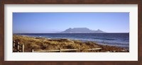 Framed Sea with Table Mountain in the background, Bloubergstrand, Cape Town, Western Cape Province, South Africa