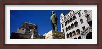 Framed Statue of Jan Hendrik Hofmeyr at a town square, Church Square, Cape Town, Western Cape Province, South Africa