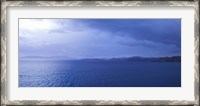 Framed Rain storm in the sea, Bodrum, Mugla Province, Aegean Region, Turkey