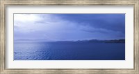 Framed Rain storm in the sea, Bodrum, Mugla Province, Aegean Region, Turkey