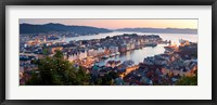 Framed Buildings in a city, Bergen, Hordaland County, Norway