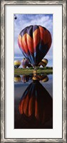 Framed Balloons Reflected in Lake, Hot Air Balloon Rodeo, Steamboat Springs, Routt County, Colorado, USA
