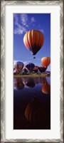 Framed Reflection of Hot Air Balloons, Hot Air Balloon Rodeo, Steamboat Springs, Routt County, Colorado, USA