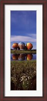 Framed Hot Air Balloon Rodeo, Steamboat Springs, Colorado (vertical)