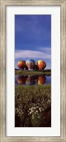 Framed Hot Air Balloon Rodeo, Steamboat Springs, Colorado (vertical)