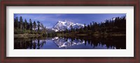 Framed Mt Shuksan Reflection at Picture Lake, North Cascades National Park