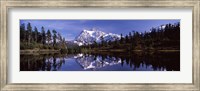 Framed Mt Shuksan Reflection at Picture Lake, North Cascades National Park