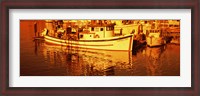 Framed Fishing boats in the bay, Morro Bay, San Luis Obispo County, California (horizontal)