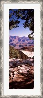 Framed Rock formations, Mather Point, South Rim, Grand Canyon National Park, Arizona, USA